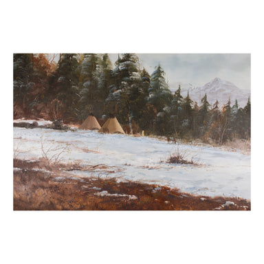 A Closing in of Winter by Thomas deDecker, Fine Art, Painting, Native American