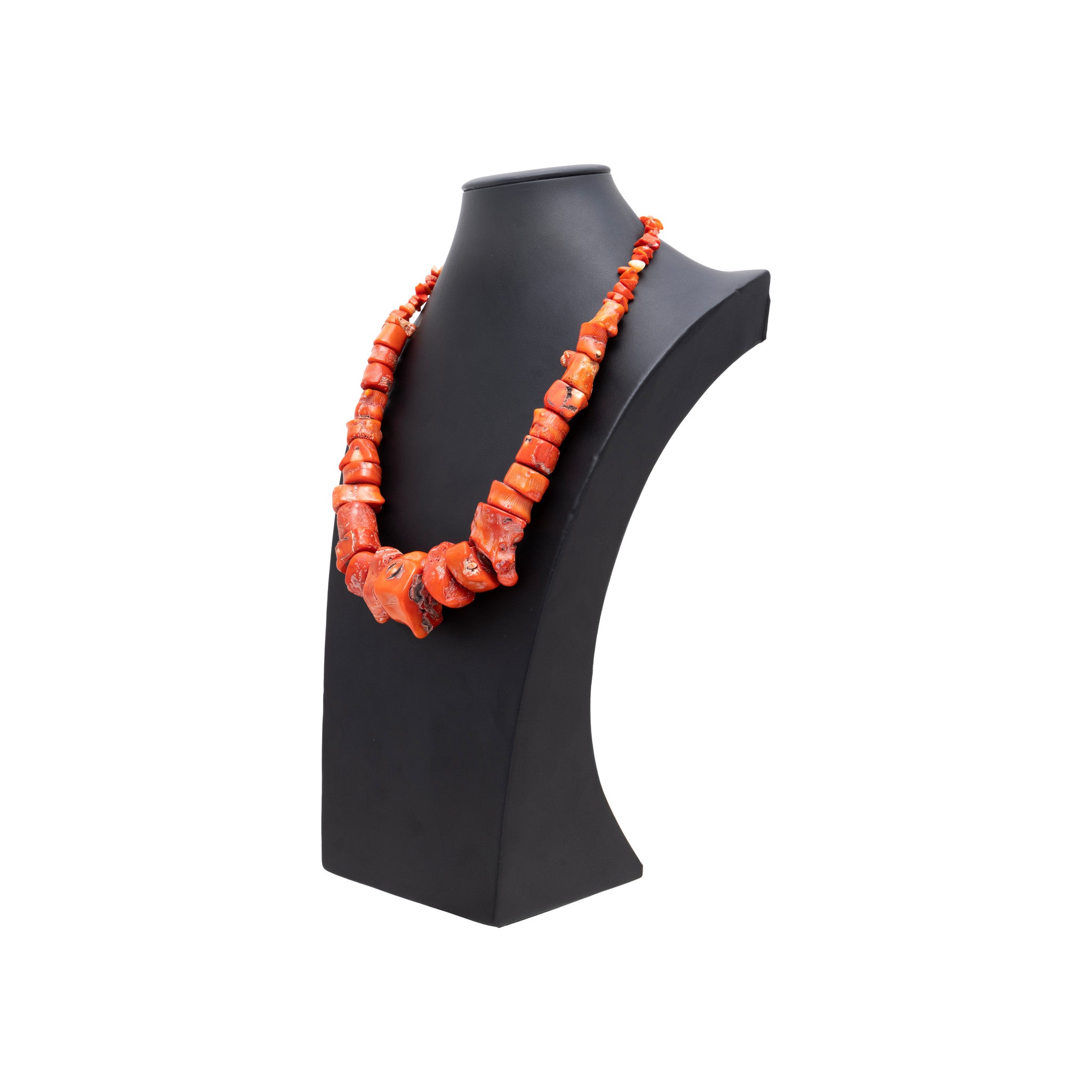 Large Coral Beaded Necklace