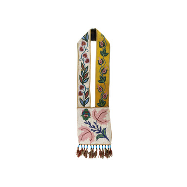 Plains Cree Bandolier, Native, Beadwork, Bandolier Bag