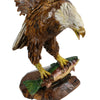 Eagle and Trout Wood Carving