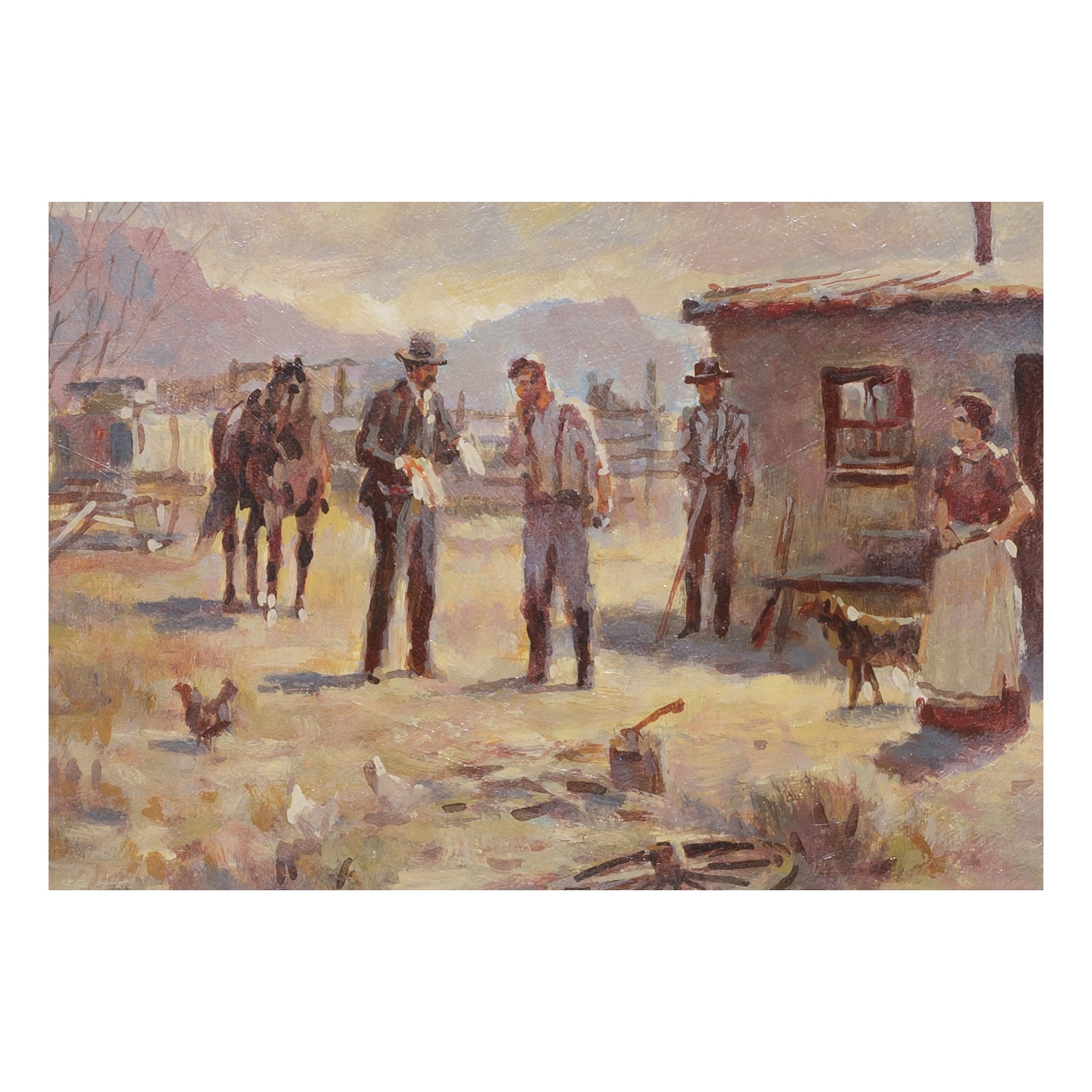 Tax Collector by Ron Crooks, Fine Art, Painting, Western