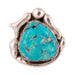 Asymmetrical Turquoise Ring, Jewelry, Ring, Native