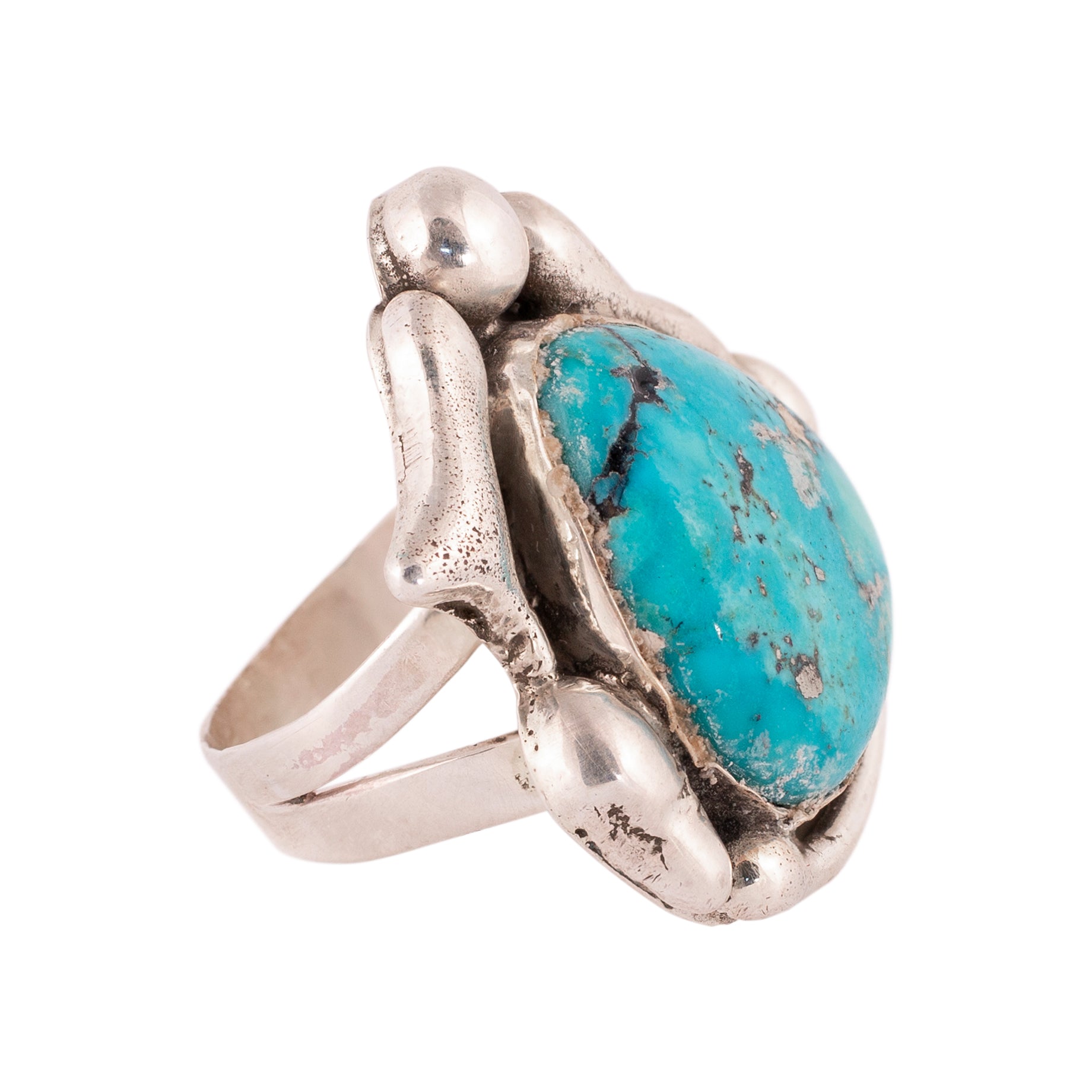 Asymmetrical Turquoise Ring