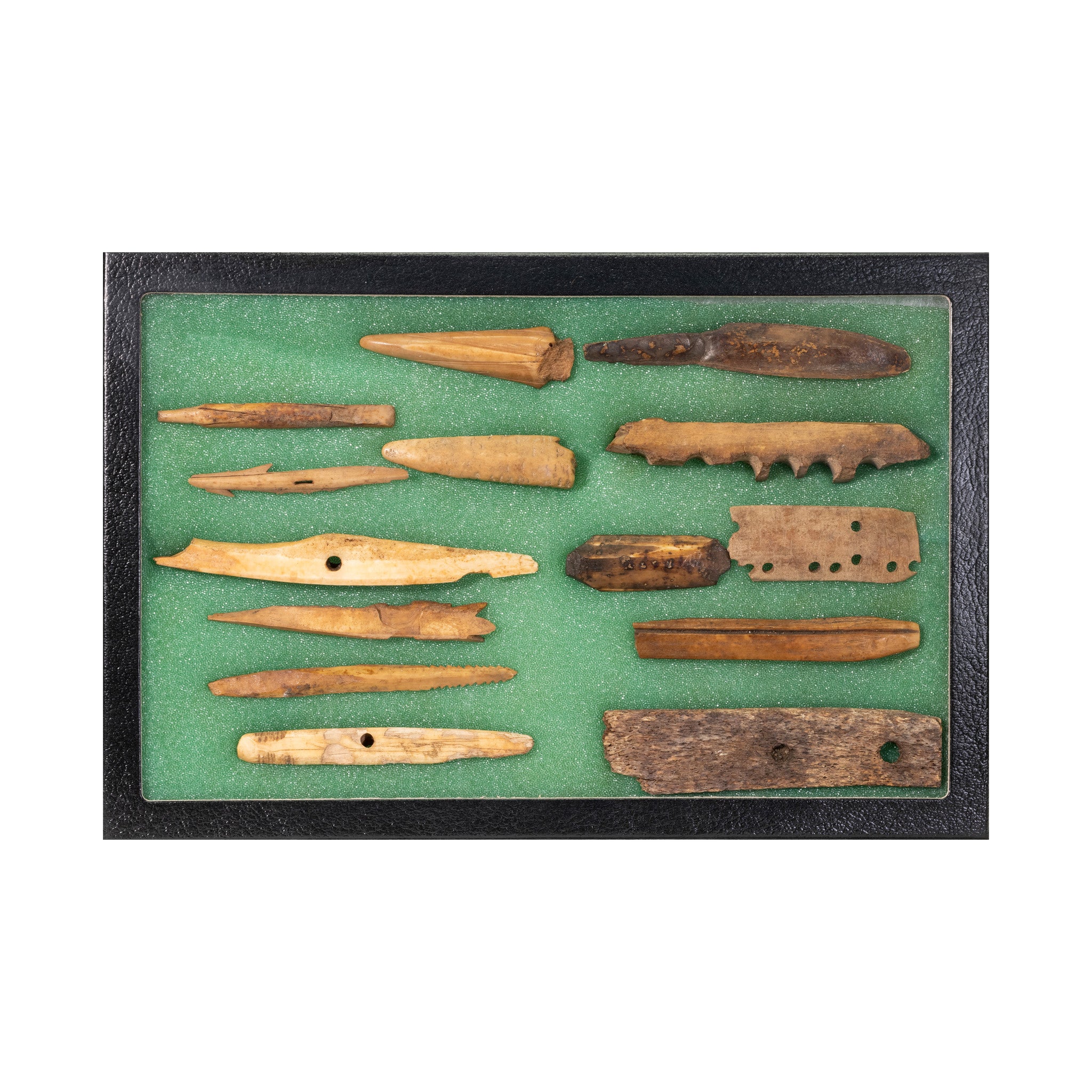 Fossilized Ivory Tools, Native, Stone and Tools, Bone