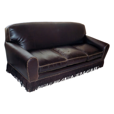 Kennedy Collection Leather Western Great Room Couch, Furnishings, Furniture, Couch