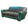 Kennedy Collection Antique Leather Couch, Furnishings, Furniture, Couch