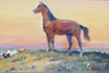 Stallion by Jim Carkhuff, Fine Art, Painting, Western