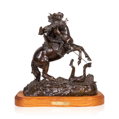 "Counting Coup" Bronze by Robert Scriver, Fine Art, Bronze, Limited