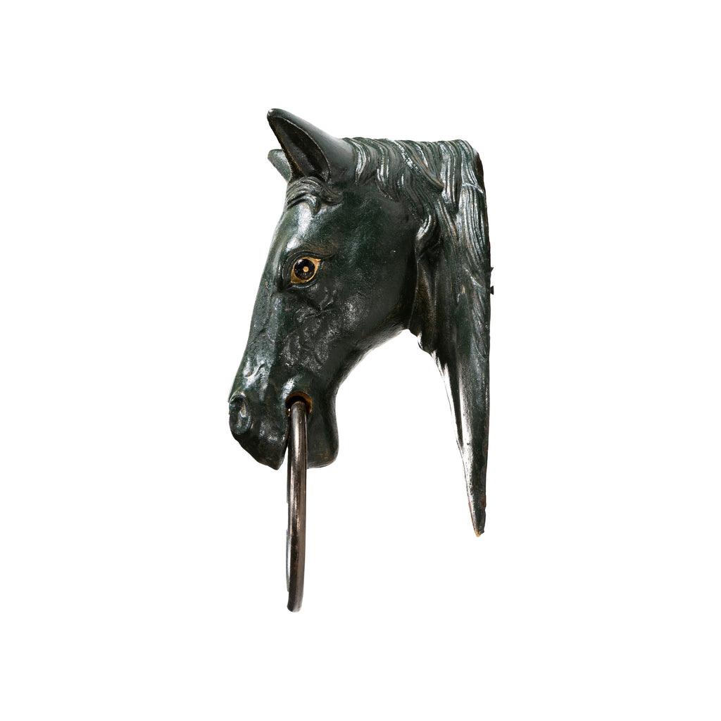 Wall Decor, Vintage Cast Iron Horse Head Wall Mount Coat Hook Wall Decor