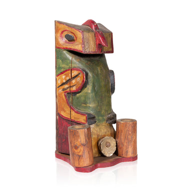 Totem Match Holder, Native, Carving, Totem Pole