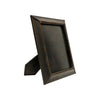 Black & Medium Brown Leather Tabletop Picture Frame - The Riata
