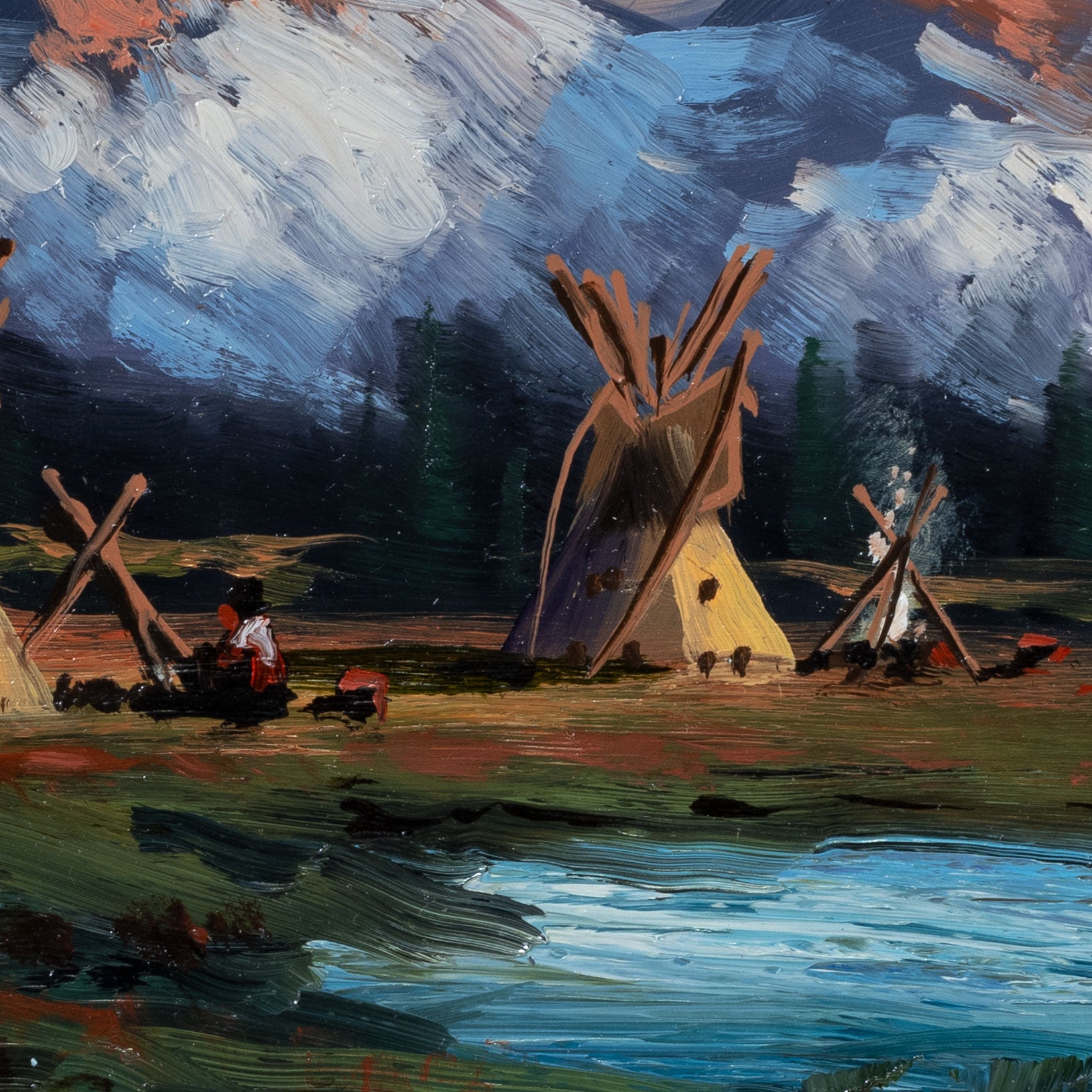 Blackfeet Camp by Heinie Hartwig