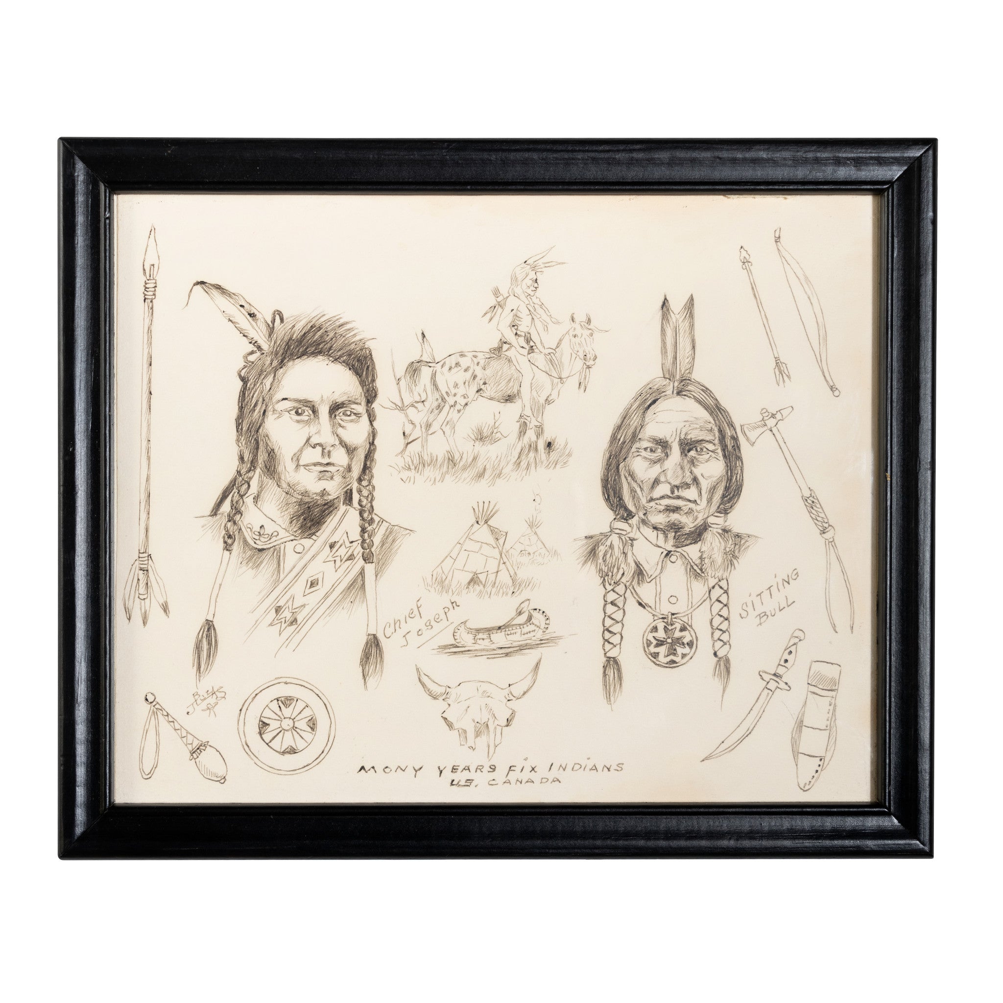 Chief Joseph and Sitting Bull by J. R. Lucas