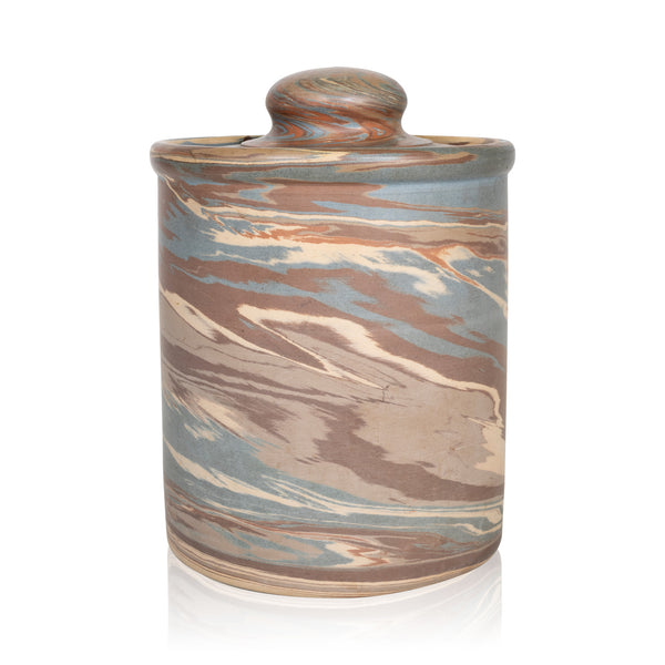 Niloak Dust Pottery Cigar Jar, Western, Tobacciana, Cigar Box