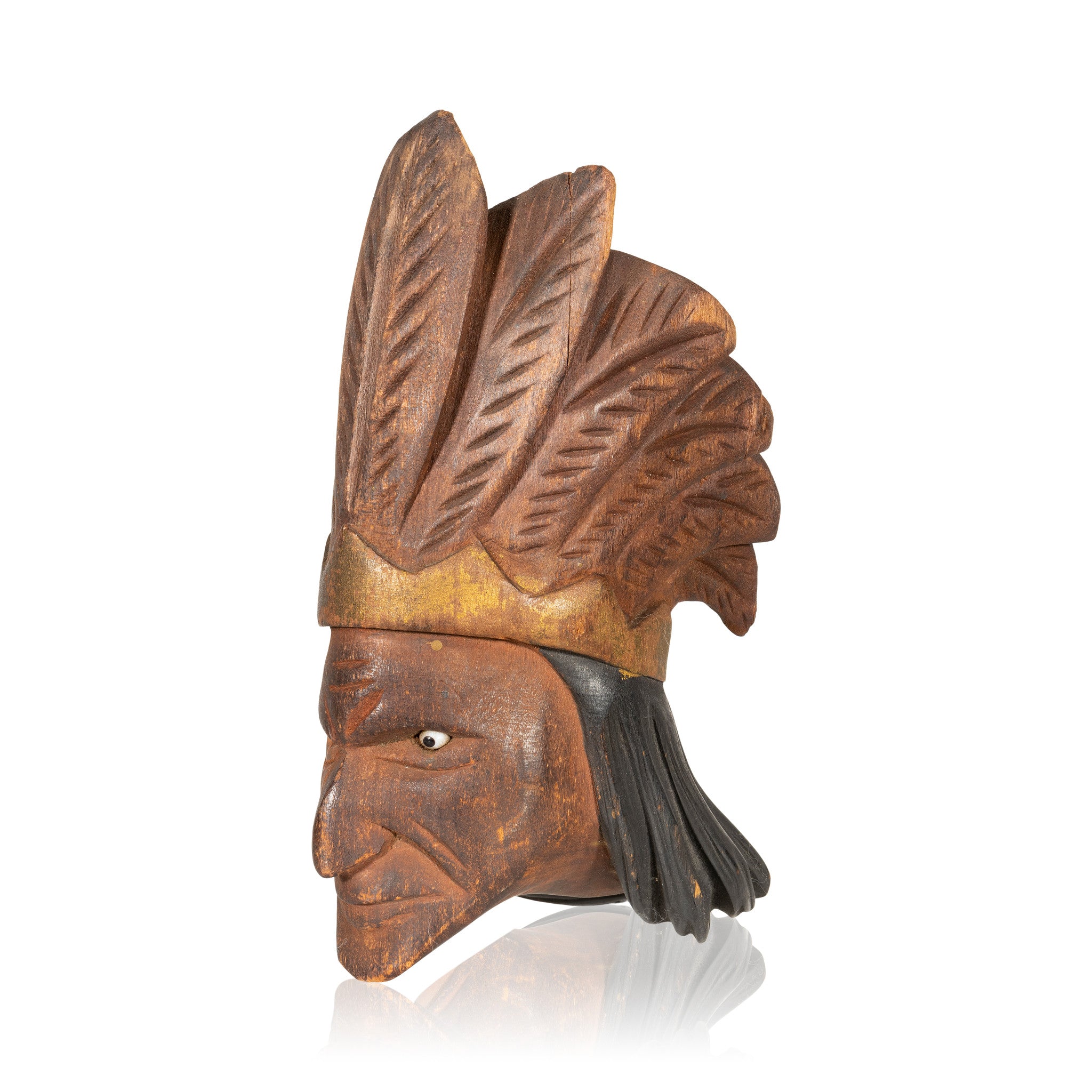 Indian Chief Carved Pipe, Native, Pipe, Other