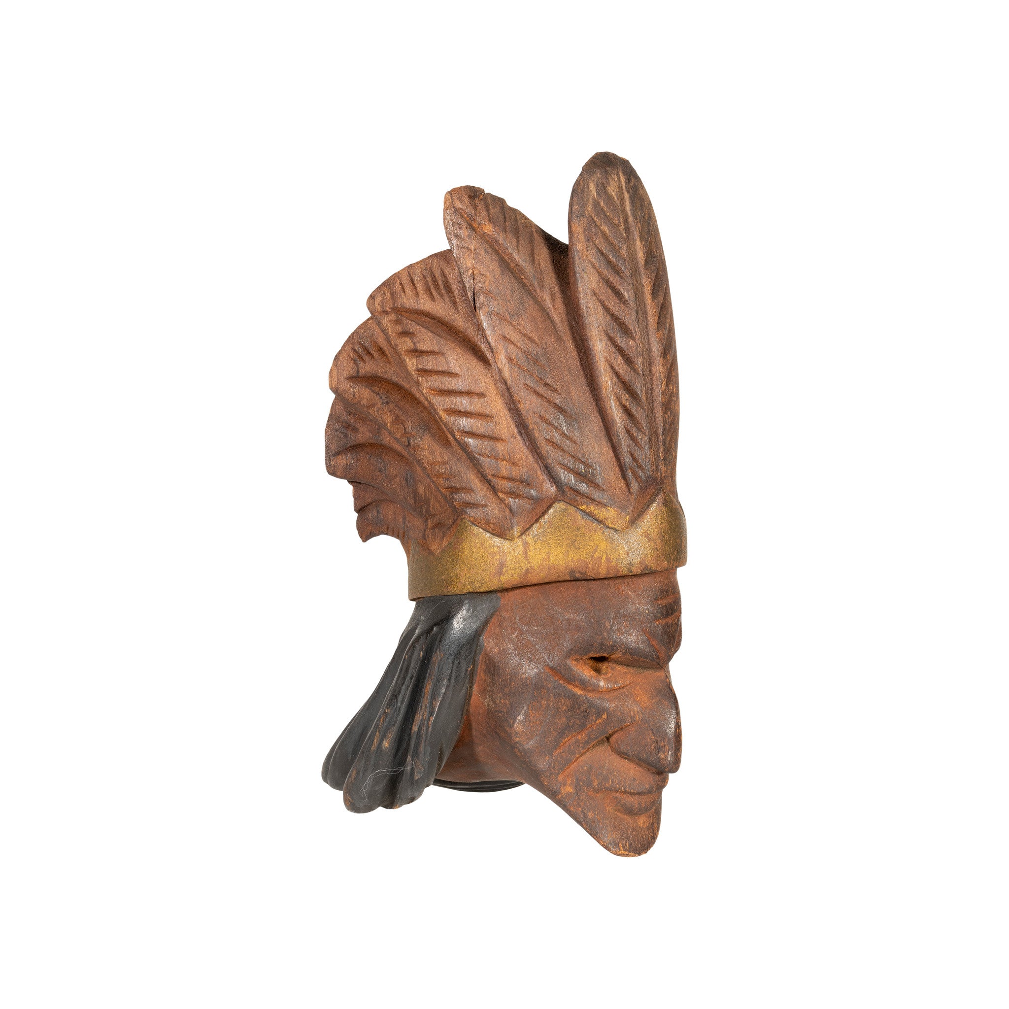 Indian Chief Carved Pipe