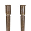 Matched Pair Trench Art Candle Holders