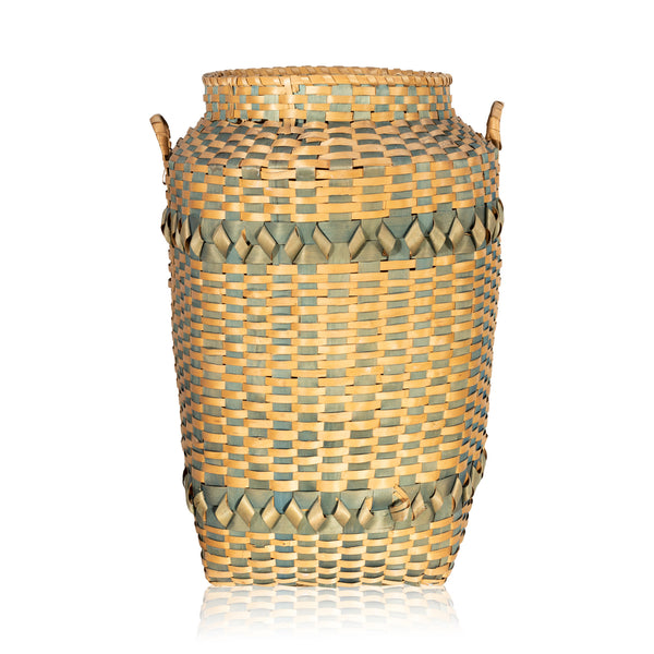 Chippewa Feather Basket, Native, Basketry, Other