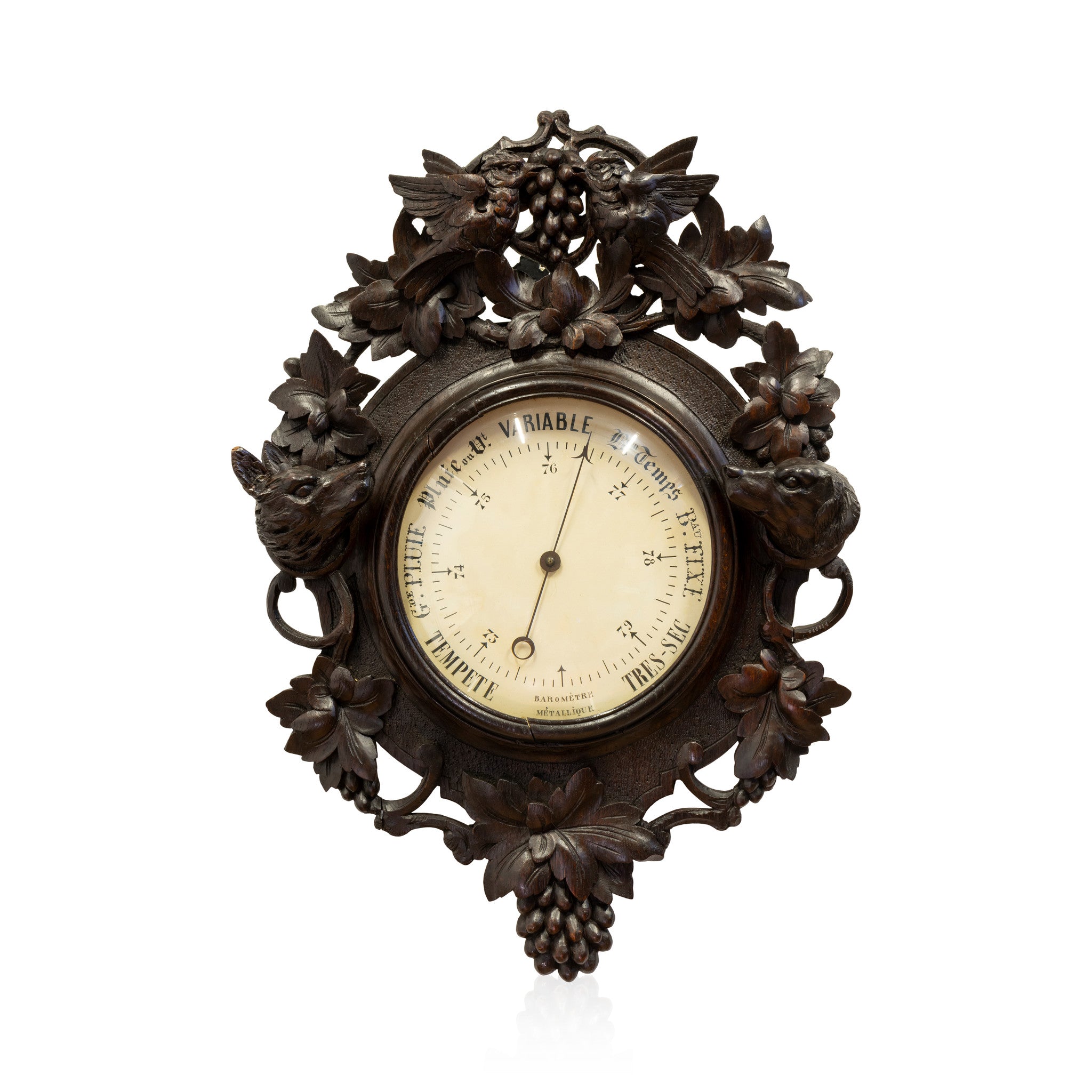 Swiss Carved Barometer, Furnishings, Black Forest, Other