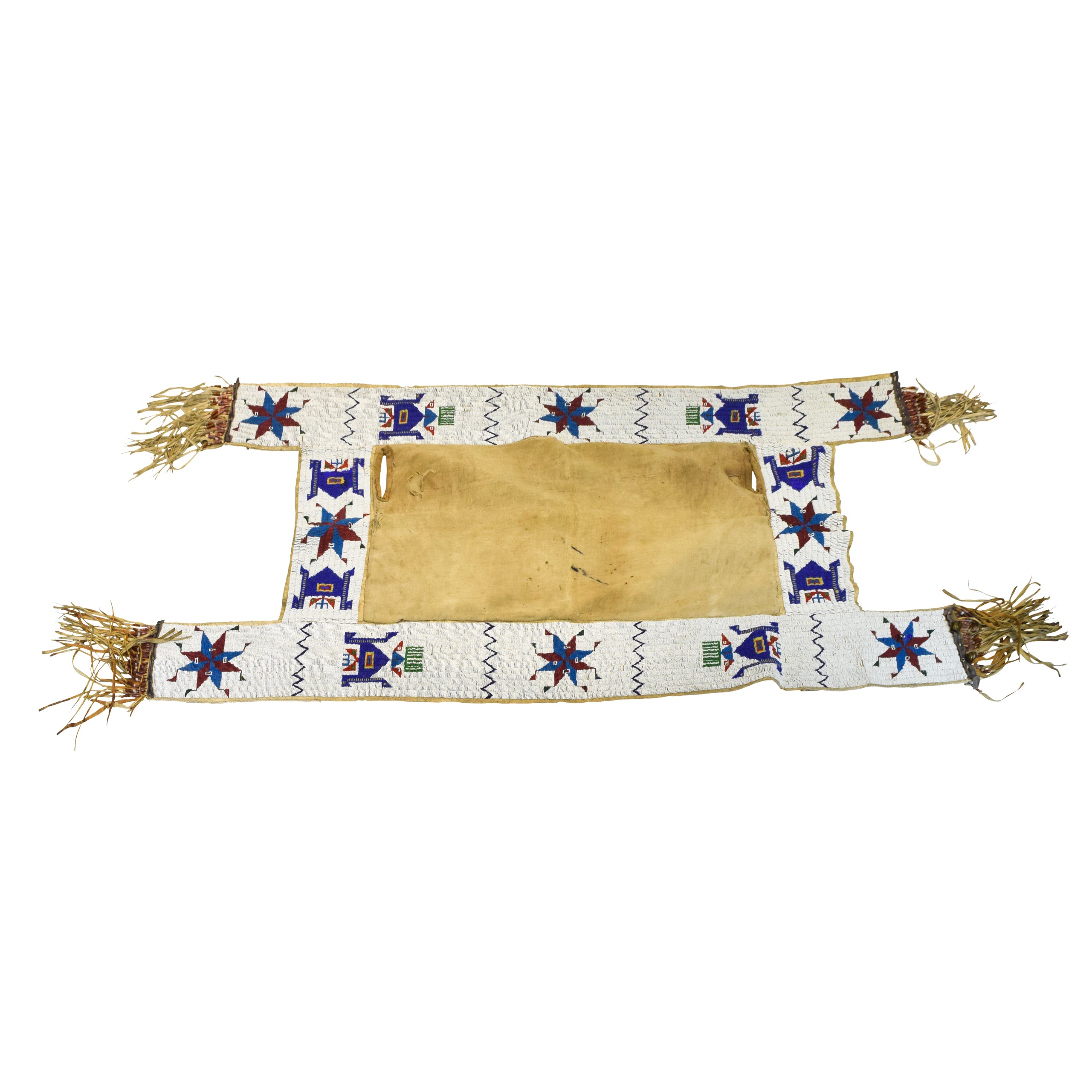 Beaded Sioux Saddle Blanket, Native, Horse Gear, Drape