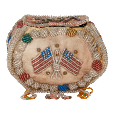 Whimsy Patriotic Box, Native, Beadwork, Whimsy