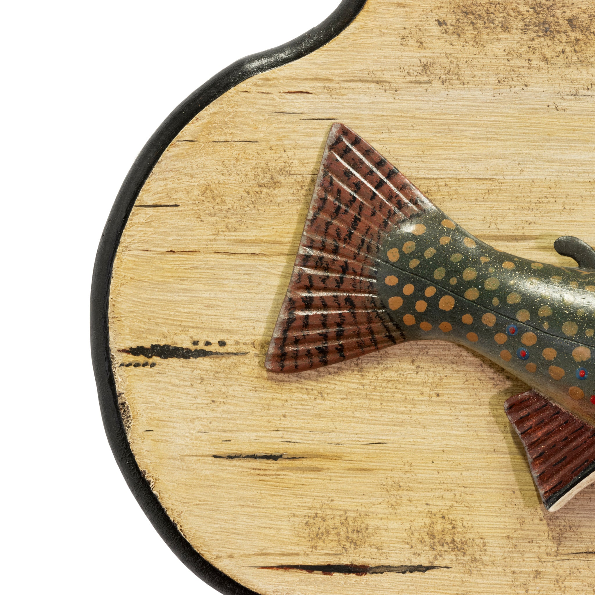 Carved Brook Trout by Paul Mailman