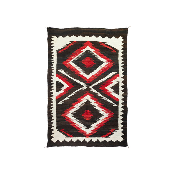 Navajo Negative dazzler, Native, Weaving, Floor Rug