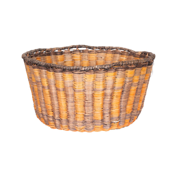 Hopi Peach Basket, Native, Basketry, Vertical