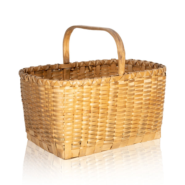 Winnebago Gathering Basket, Native, Basketry, Vertical