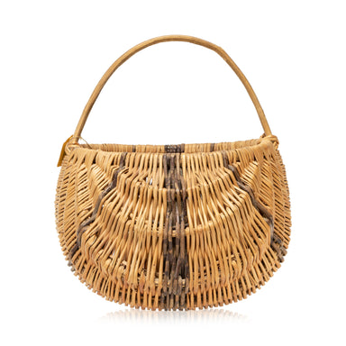 Chippewa Willow Basket, Native, Basketry, Vertical