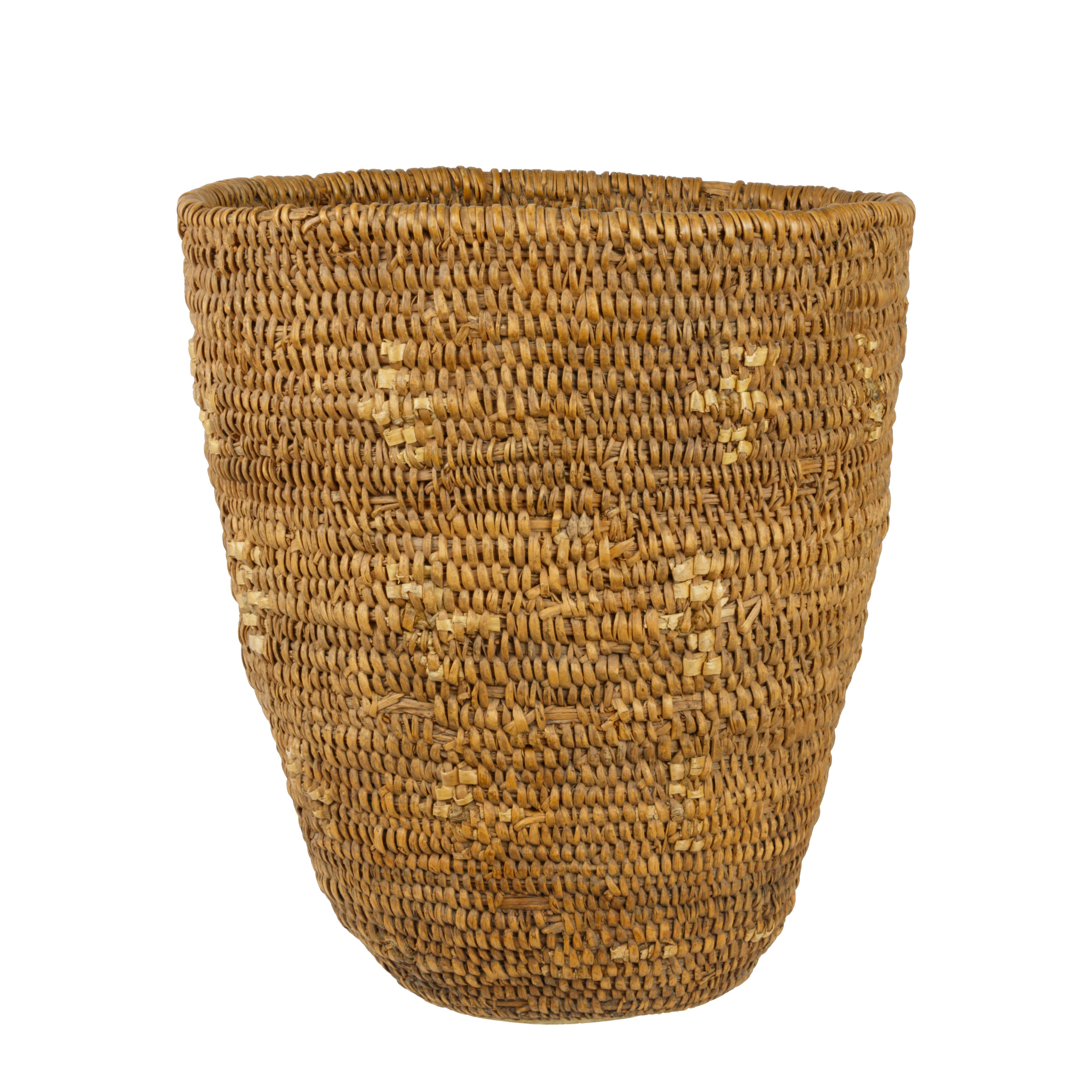 Nez Perce Basket, Native, Basketry, Vertical