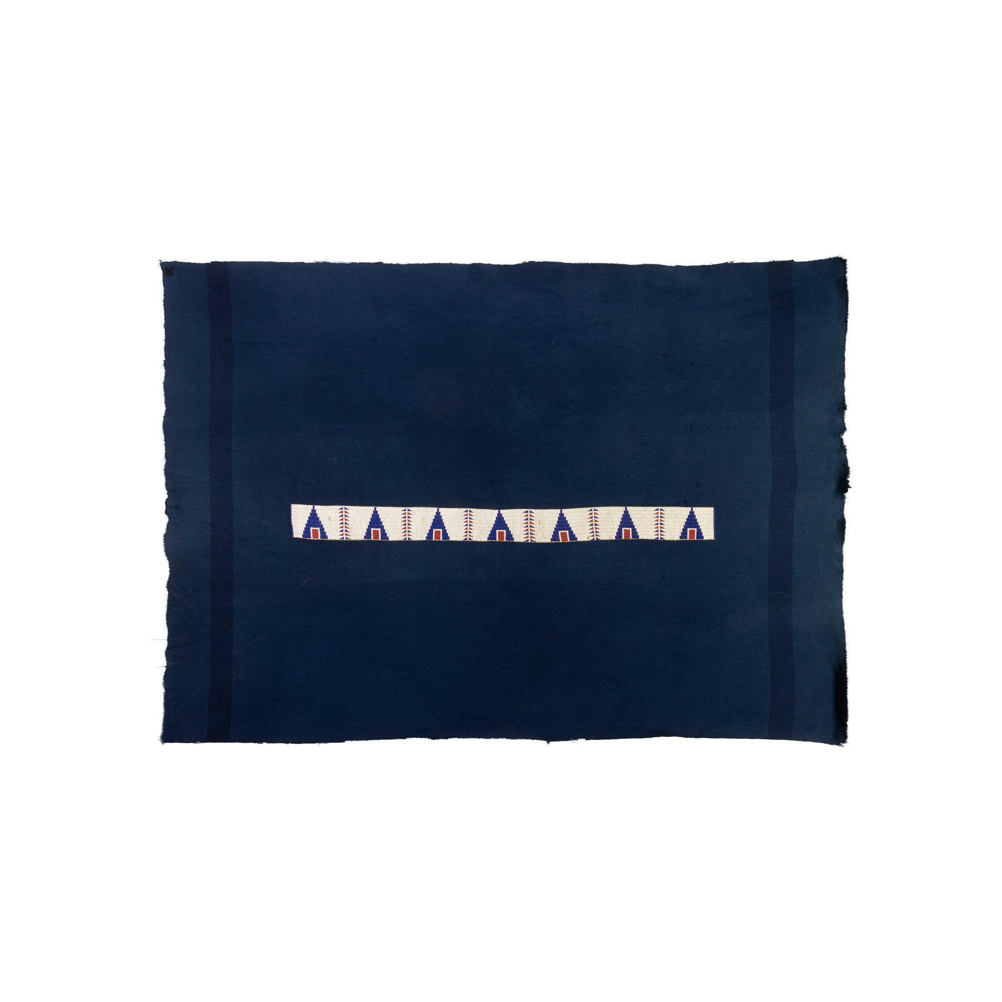 Cheyenne Beaded Blanket Strip, Native, Beadwork, Blanket Strip