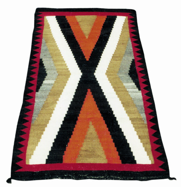 Navajo Ganado/Crystal, Native, Weaving, Double Saddle Blanket