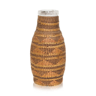Tsimshian Bottle Basket, Native, Basketry, Bottle Basket