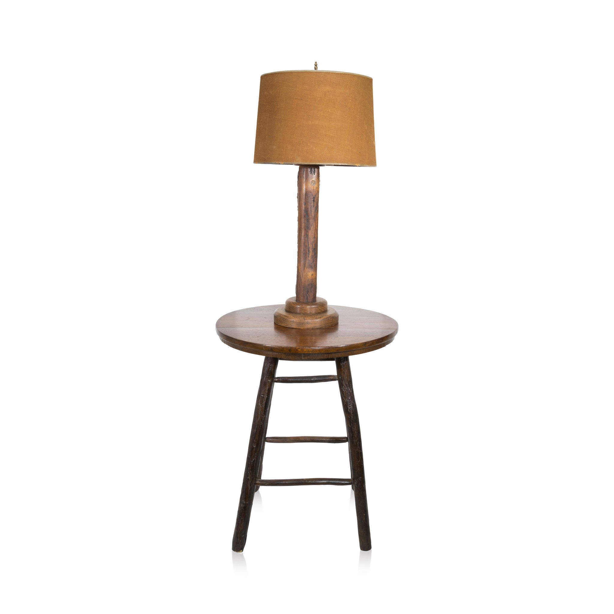 Old Hickory Lamp and Table, Furnishings, Lighting, Table Lamp