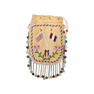 Apache Beaded Pouch, Native, Beadwork, Other Bags