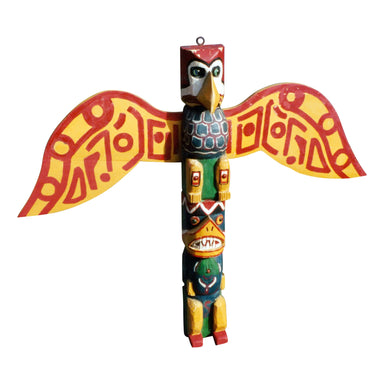 Large Folk Art Outsider Art Totem, Native, Carving, Totem Pole