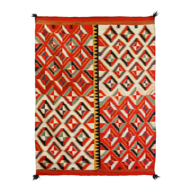Germantown Four Panel, Native, Weaving, Blanket