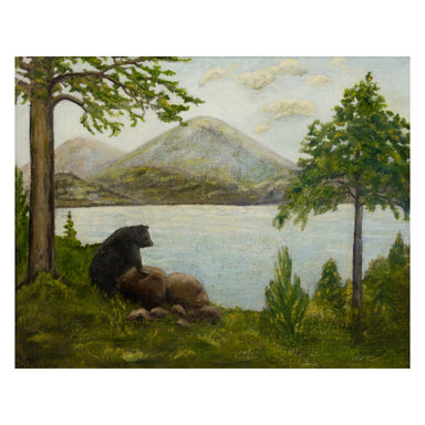 Adirondack Bear Painting by H.A. Mason, Fine Art, Painting, Wildlife
