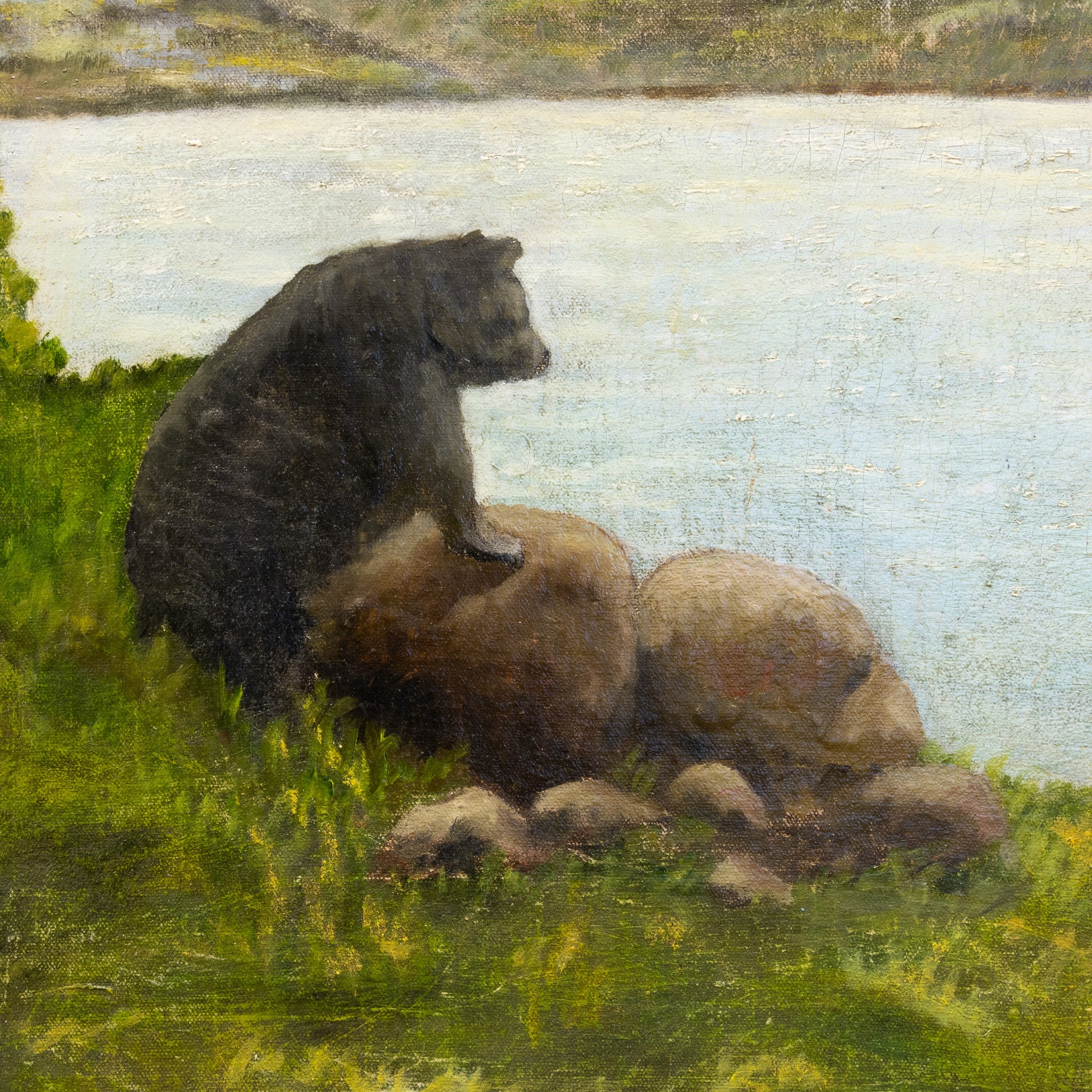 Adirondack Bear Painting by H.A. Mason