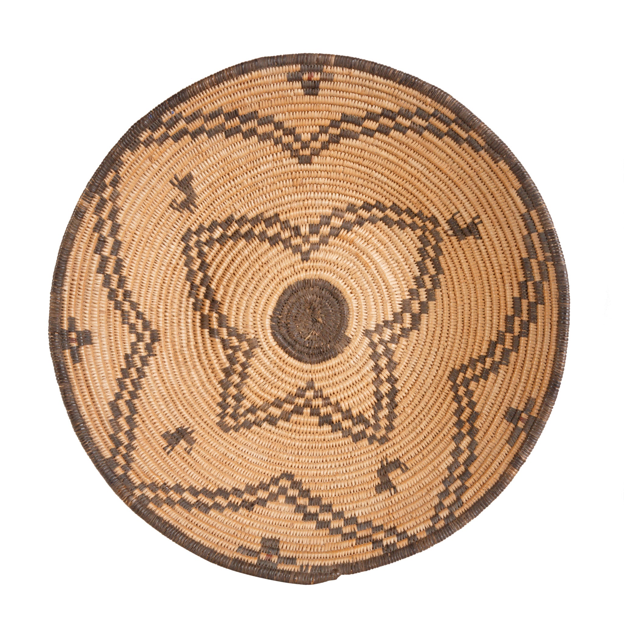 Apache Basket With Dogs, Native, Basketry, Vertical
