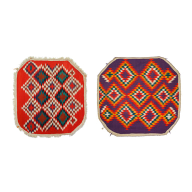 Pair of Navajo Germantowns, Native, Weaving, Blanket