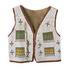 Beaded Sioux Vest with Flags and Crosses