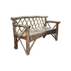Adirondack Porch Bench and Side Table