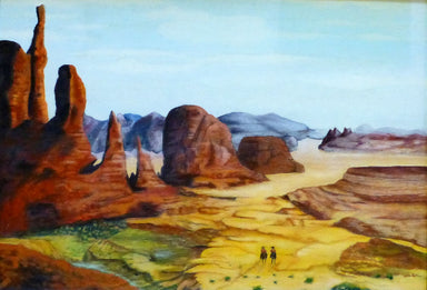 Monument Valley by W. Leigh, Fine Art, Painting, Western