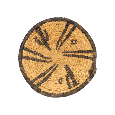 Apache Pictorial Plate, Native, Basketry, Plate