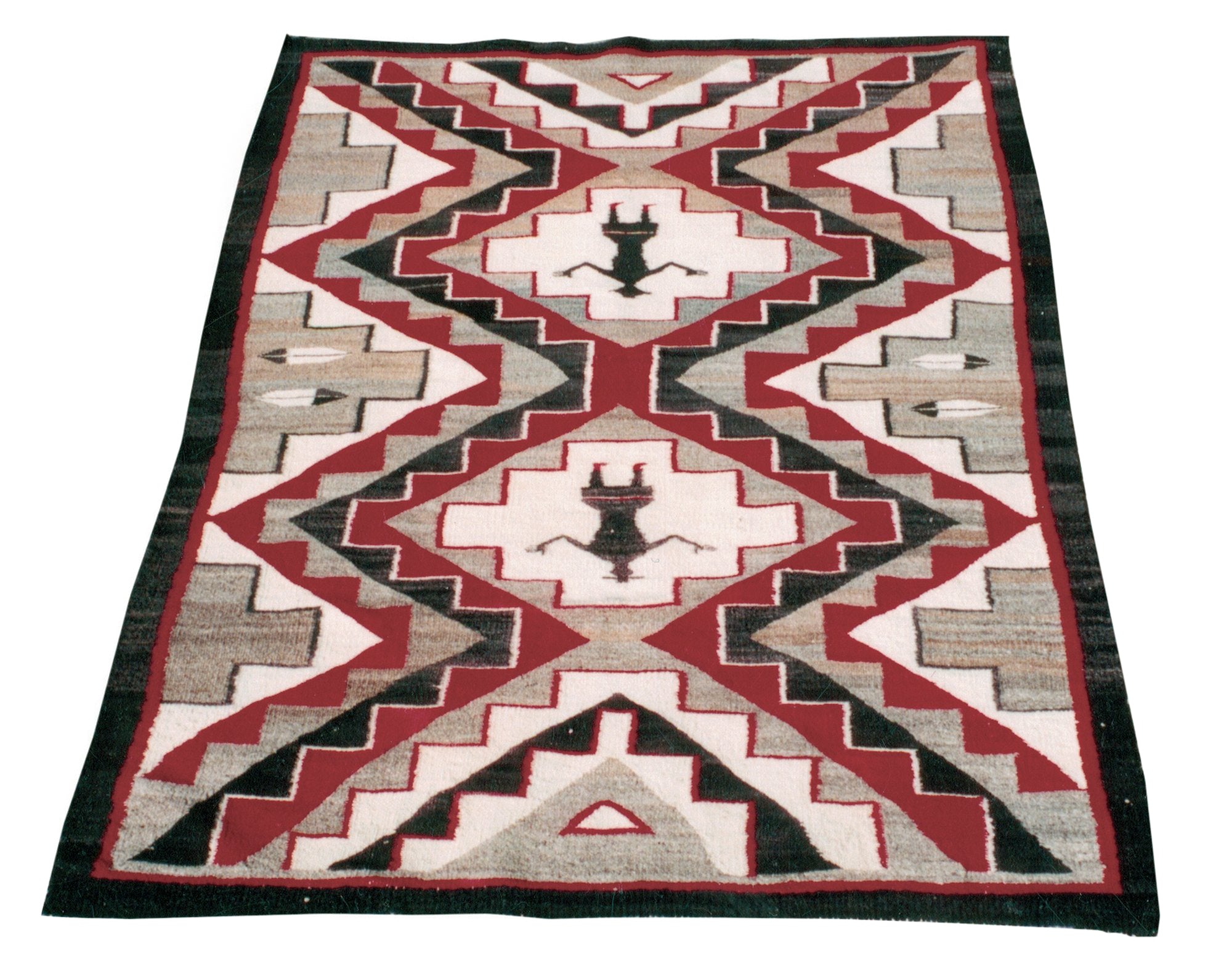 Red Mesa Navajo with Female Figures, Native, Weaving, Wall Hanging
