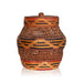 Tlingit Lidded Jar, Native, Basketry, Vertical
