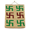 Nez Perce Corn Husk Bag with Whirling Logs, Native, Basketry, Corn Husk