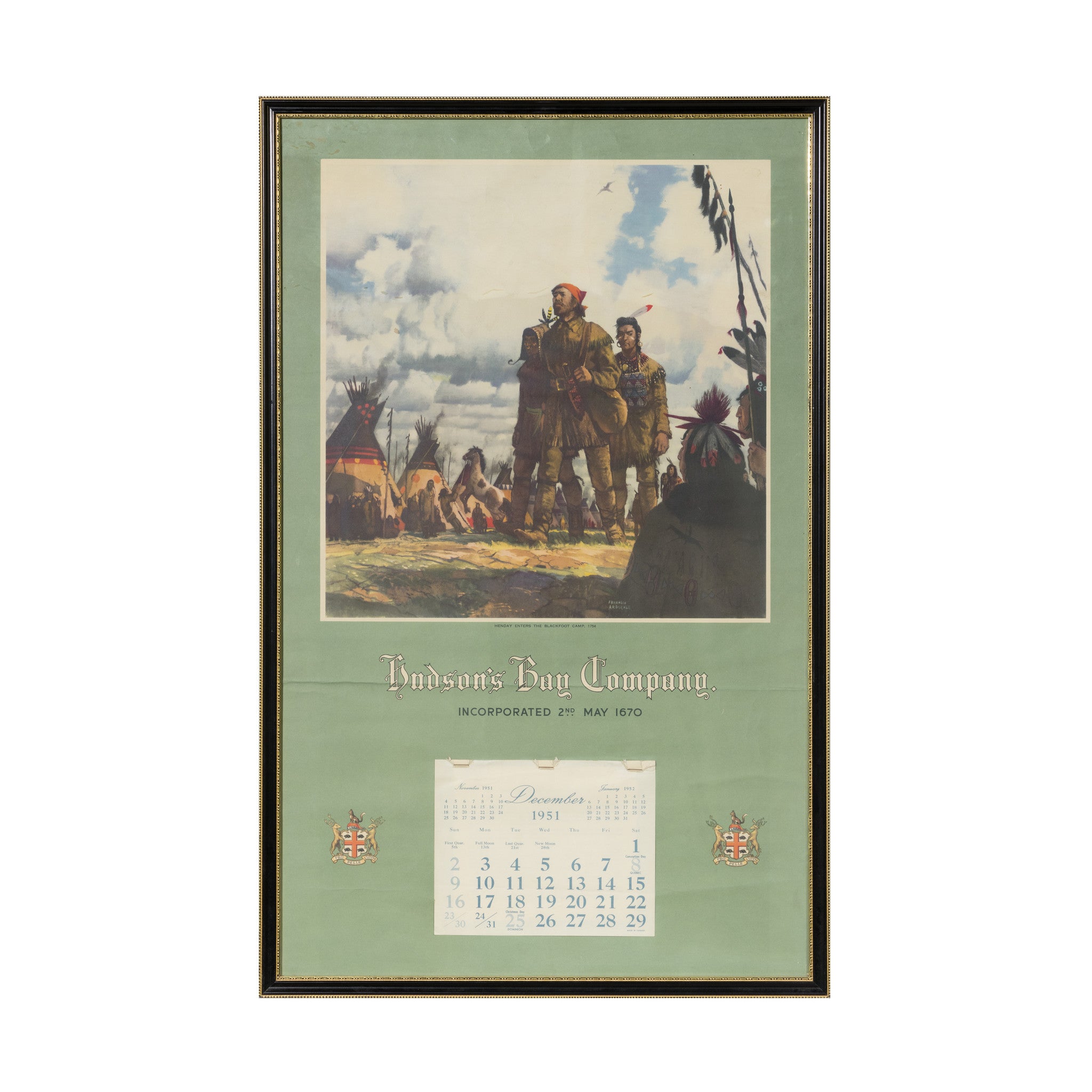 1951 Hudson Bay Calendar
